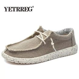 Dress Shoes Summer Autumn Canvas Men's shoes Breathable Men vulcanized Slip Wear Flat Soft Casual Size 48 230923