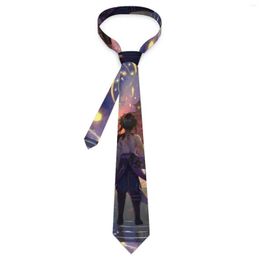 Bow Ties Genshin Impact Tie Anime Print Wedding Neck Men Novelty Casual Necktie Accessories Quality Custom DIY Collar