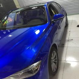 Midnight Candy Gloss Metallic Blue Vinyl Wrap Car Wrap With Air Bubble Size1 52 20M Roll 5x67ft Roll283e