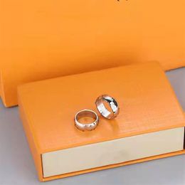 S925 Sterling Silver Ring For Man Woman Lover Fashion Unisex Luxury Designer Rings309L