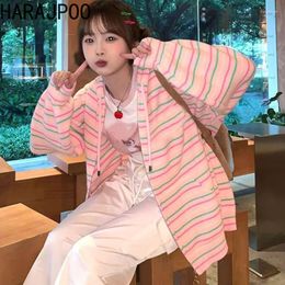 Women's Knits Harajpoo Japanese Retro Cute Little Dog Sweater 2023 Autumn Winter Women Temperament Gentle Loose Design Sense Knitted