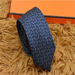 Men's Letter Tie Silk Necktie black blue Jacquard Party Wedding Business Woven Fashion Design with box256N