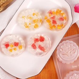 Baking Moulds 4Hole Moon Cake Mold Mochi Chocolate Jelly Pudding DIY Creative Tools Handmade Soap Stencil