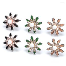 Stud Earrings Fashion 2023 Crystal Flower Rotating Creative For Women