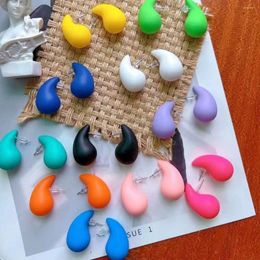 Stud Earrings 10 Pairs Chunky Large Waterdrop Acrylic For Women Colorful Earring