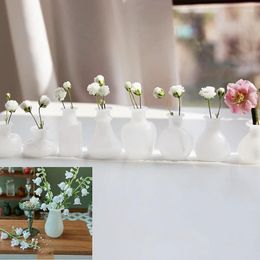 Bottles 1pc Mini Glass Vase Living Room Flower Arrangement Decoration Hydroponic Dried Bottle Doll House Decor Toy
