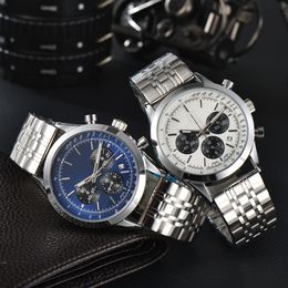 2023 Top Luxury Men's Watch Quartz Endurance Pro WatchesMen Watches Glass Wristwatches Steel band watch B879