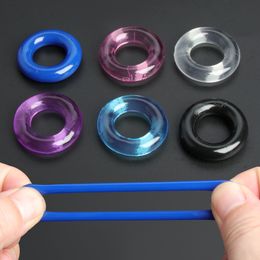 Cockrings 6 Pcs Cock Ring For Men Delay Ejaculation Silicone Penis Set Adult Product Male Rings Lasting Erection Sex Toys Couple 230923