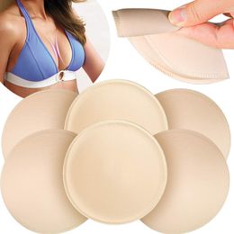 Women Accessories Round Soft Sponge Swimsuit Breast Push Up Bra Padding Chest Enhancers Bra Foam Insert Triangle Chest Cup