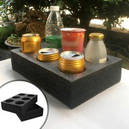 Take Out Containers 2 Pcs Plastic Trays Drink Cup Bracket Cold Drinks Holder Milk Tea Packing Pearl Cotton Carrier Travel