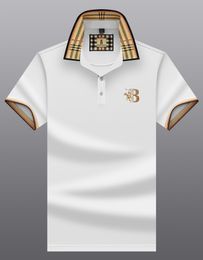 Męskie koszulki projektant mody luksusowa bawełniana koszula polo lapelowe koszule z krótkim rękawem