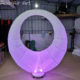 Inflatable Worm Model with LED Lights With Base for Outdoor Decoration or Party Stage Display