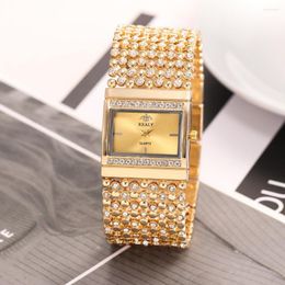 Wristwatches Women Watches Fashion Watch Geneva Designer Ladies Diamond Quartz Gold Wrist Gifts For