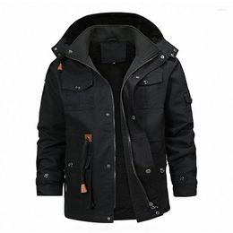 Men's Jackets Men Jacket Coats Fashion Trench Coat Winter Casual Thick OuterWear Overcoat Black Male Drop Windbreaker