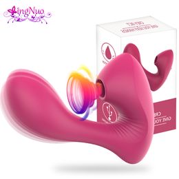 Vibrators GSpot Clit Sucker Vibrator Clitoris Stimulator Female Masturbator Dildo Penis Sex Toy for Women Panties Adults Product 230923