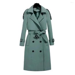 Women's Jackets Women Coat Belted Dual Pocket Long Sleeves Thick Warm Female Jacket Autumn Winter Chaquetas Para Mujeres