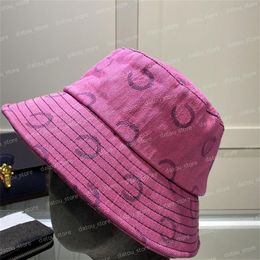 Pink Color Bucket Hats For Women Mens Luxury Designer Baseball Caps Designers Casquette Woman Visor Hat Top Empty Sunhat Beanies F236H