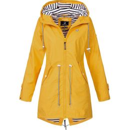 Women's Jacket's Wool Blends 2023 Autumn Solid Colour Rain Jacket Coat Outdoor Hiking Jackets Female Waterproof Hooded Raincoat Windproof Clothes 230923