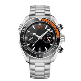 10 Styles Mens watch Luxury watches orange&black Ceramic bezel 44mm automatic Mechanical Ocean Diver 600m Skyfall Back Sports 007 243q