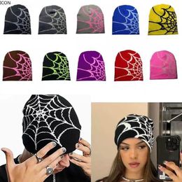 caps and hats designers women mens designer cap y2k beanie spider double-layer knitted hat streetwear headwear winter knit beanies for men bucket