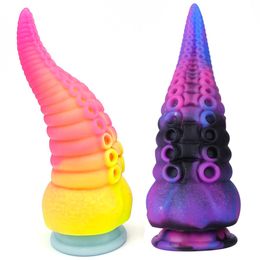 Anal Toys Octopus Dildos For Women Silicone Buttplug Prostate Massage Sex for Men Plug Shop 230923