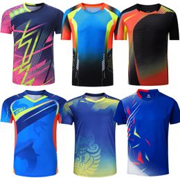 Outdoor T-Shirts Badminton shirts Men women sport shirt Tennis shirts Sportswear table tennis tshirt Quick dry Exercise shirt sports polo tshirts 230923