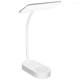 Table Lamps Cordless USB Rechargeable Powered Desk Reading Lamp 40 Led Contact 3 Colours Dimmable 6 Brightness Memory Function