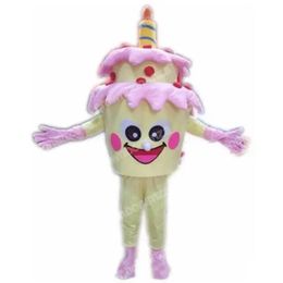 Performance Birthday Cake Mascot Costumes Halloween Cartoon Character Outfit Suit Xmas Outdoor Party Outfit Unisex Promotional Advertising Clothings