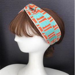 2color Women Headband Designer Letters Print Headbands for Ladies Girls Knotted Headwraps Hairbands Hair hoop Sport Hair Accessori277p
