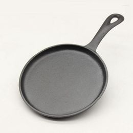 Pans High Quality 16CM Flat Bottom Real Cast Iron Fried Eggs Fashioned Manual No Coating Pan Frying