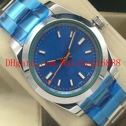 3 color 40mm top quality white orange dial stainless steel 116400 automatic mechanical movement mens watch mens wristwatch299v