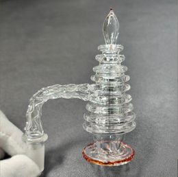 Quartz banger smoke nail pagoda Dab Nails Glass smoke accessories Pipe smoke nail accessories