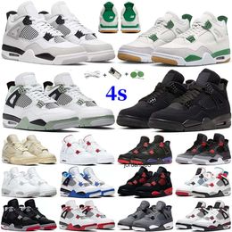 Basketball shoes 4 for men women 4s Pine Green Military Black Cat Sail Red Thunder White Oreo Cactus Jack University Blue AirJordanAj4Basketball Shoes