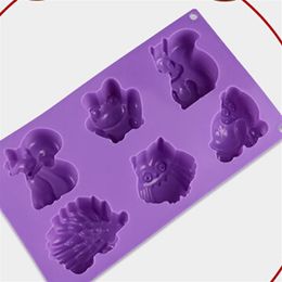 Kangaroo turtle frog Cake pan Mold Flexible Silicone Soap Mold For Handmade Soap Candle Candy bakeware baking moulds kitchen tools3220