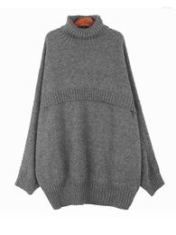 Women's Sweaters Big Size Thick Knitting Sweater Turtleneck Long Sleeve Women Pullovers Fashion Tide Autumn Winter 2023 C666