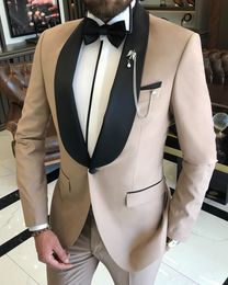 Formal Groom Groomsman Business Suit Wedding Party Dress Tuxedo 2 Piece Jacket Pants Men Tuxedo