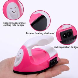 Other Home Garden Mini Electric Iron DIY Sewing Craft Clothes Irons Laundry Supplies 230923