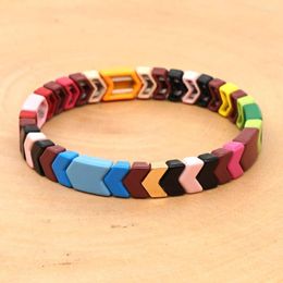 Strand YASTYT Trendy Colourful Broad Elastic Bracelet Thick Alloy Beads Friendship Summer Fashion Jewellery Holiday Accessory