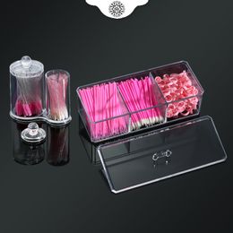 Makeup Tools Transparent Eyelashes Extension Tools Storage Box Lashes Accessories Acrylic Desktop Makeup Tool Container Cosmetic Organizer 230923