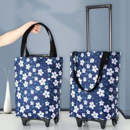 Shopping Bags Folding Bag Women's Big Pull Cart For Organiser Portable Buy Vegetables Trolley On Wheels The Market 230923