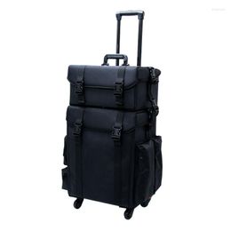 Suitcases Two-in-one Trolley Cosmetic Case Shoulder Strap Bag Large-capacity Manicurist Luggage Portable Makeup