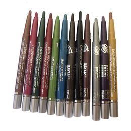 Kombinacja cienia do oczu/wkładki 12 kolorów ołówek eyelinerowy długotrwały długotrwała długotrwała perła i matowy eyeliner