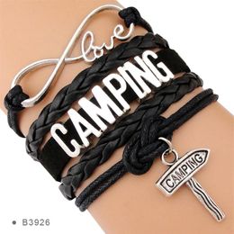 Infinity Love Baking Chef Cook Dietician Nutrition BBQ Barbecue Baker Bartender Camping Summer Style Leather Bracelets for Women262B