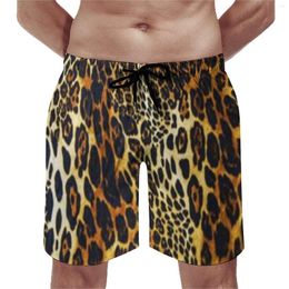 Men's Shorts Tiger Print Board Wild Animal Skin Casual Beach Man Pattern Running Fast Dry Trunks Gift Idea