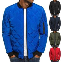 Men's Jackets Casual Jacket Zip Up Coat Men Stand Collar