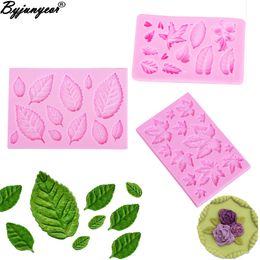 Other Event Party Supplies M961 Rose Leaves Maple Silicone Mould Epoxy UV Resin Candy Polymer Clay Fondant Cake Decorationg Tool Flower GumPaste Mould 230923