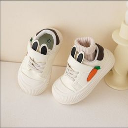 Sneakers Autumn Childrens Vintage Leather Boys Radish Rabbit Ear Casual Board Shoes Girls Baby Little White 22 230923