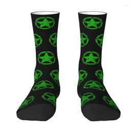 Men's Socks Funny Printed US Tactical Military Star For Women Men Stretch Summer Autumn Winter Crew