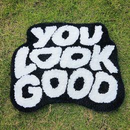 Carpets Tufted You Look Good Rug Custom Handmade Living Room For Funny Bedroom Cute Fun Bath Mat 230923