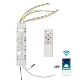 Remote Palette Drive Dimmable Intelligent LED Block Phone APP 2.4G Lighting Transformer (20-40W)X6 (40-60W)X6 For Lamps